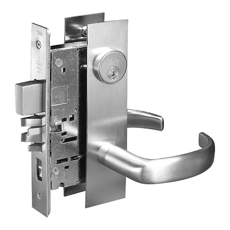 Yale Grade 1 Electric Mortise Lock Body, for Levers, Fail Secure, 24VDC, Request to Exit, Satin Chrome LBDY8891FL 626 24V REX